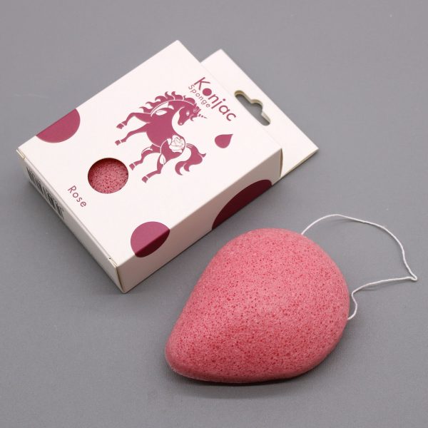 Teardrop Konjac Sponge - Rose - Anti-aging - Image 2