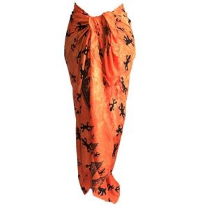 Bali Gecko Sarongs – Orange | www.artisan-gifts.co.uk 1