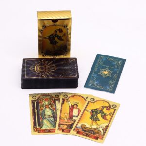 Blue & Gold Foil Tarot Card Set – All Seeing Eye – with booklet | www.artisan-gifts.co.uk 1