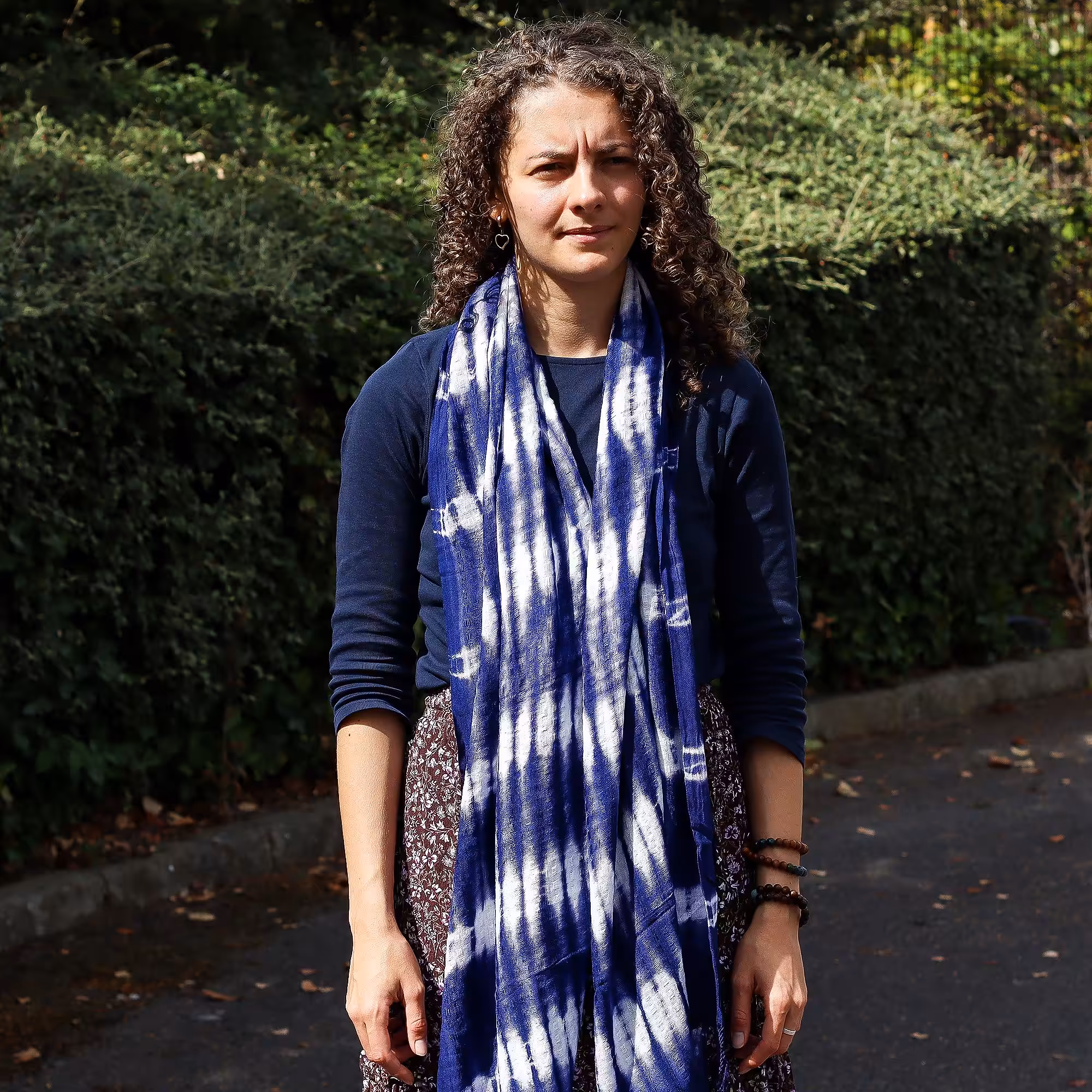 Boho Java Art Stole/Scarf – Indigo Stripes – 62x200cm | www.artisan-gifts.co.uk 5 Boho Java Art Stole/Scarf – Indigo Stripes – 62x200cm | www.artisan-gifts.co.uk 4