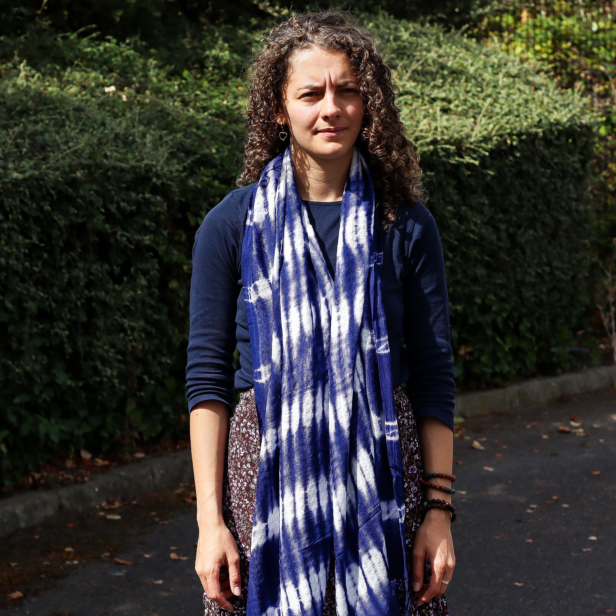 Boho Java Art Stole/Scarf – Indigo Stripes – 62x200cm | www.artisan-gifts.co.uk 5 Boho Java Art Stole/Scarf – Indigo Stripes – 62x200cm | www.artisan-gifts.co.uk 4