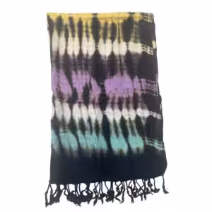 Boho Java Art Stole/Scarf – Multi Stripes – 62x200cm | www.artisan-gifts.co.uk 1