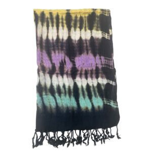 Boho Java Art Stole/Scarf – Multi Stripes – 62x200cm | www.artisan-gifts.co.uk 1