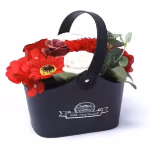 Bouquet Petite Basket – Rich Reds | www.artisan-gifts.co.uk 1