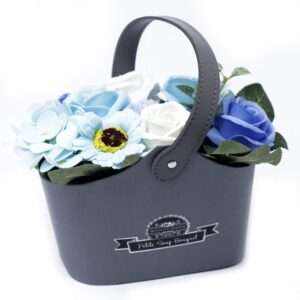 Bouquet Petite Basket – Soothing Blues | www.artisan-gifts.co.uk 1
