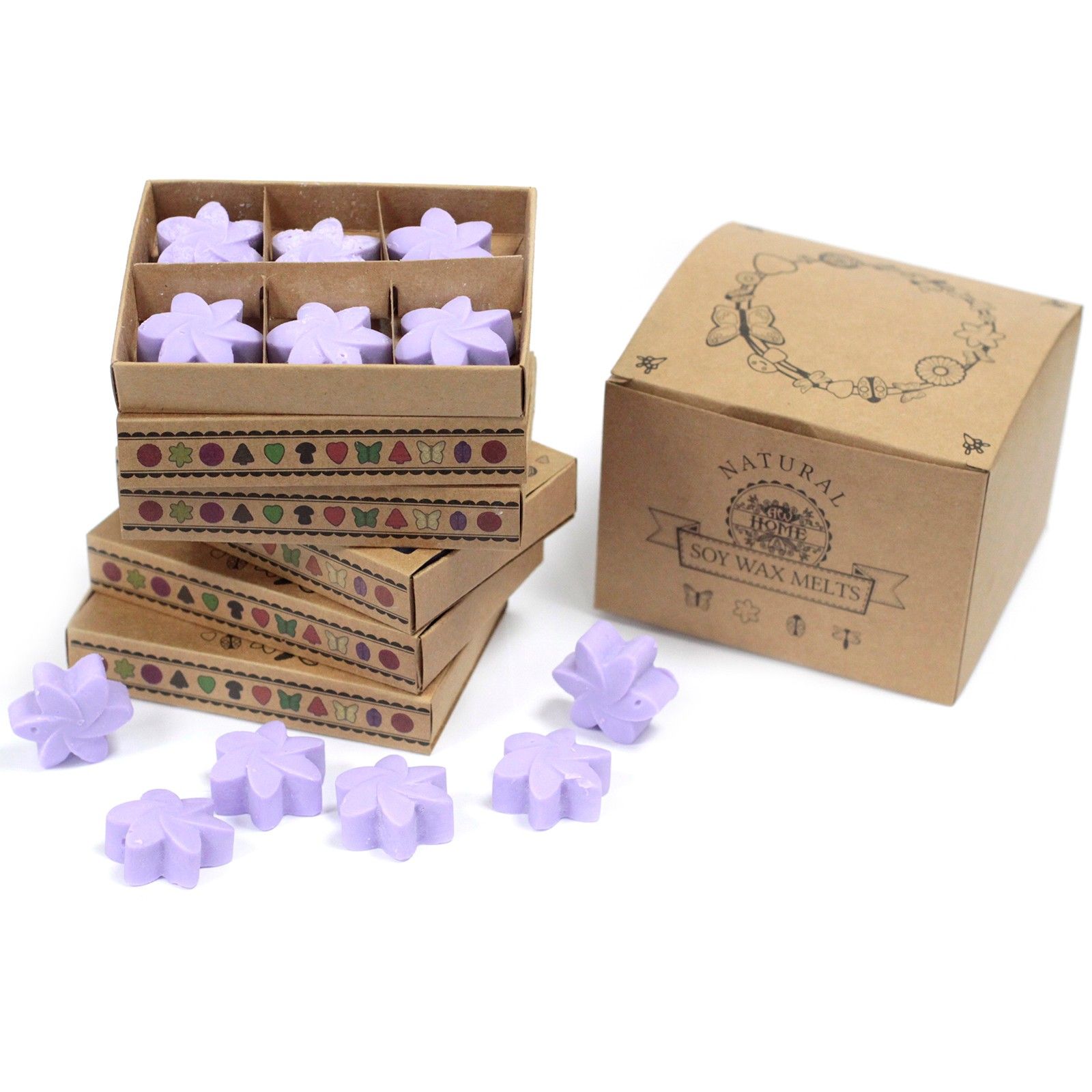 Box of 6 Wax Melts – Lavender Fields | www.artisan-gifts.co.uk 2 Box of 6 Wax Melts – Lavender Fields | www.artisan-gifts.co.uk 1