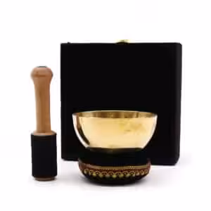 Brass Singing Bowl Gift Set – 9cm | www.artisan-gifts.co.uk 1