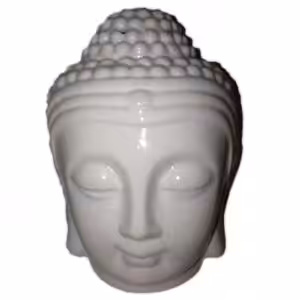 Buddah Head Oil Burner – White | www.artisan-gifts.co.uk 1