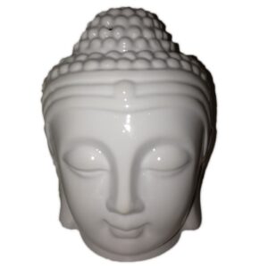 Buddah Head Oil Burner – White | www.artisan-gifts.co.uk 1