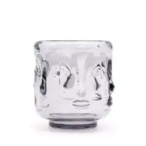 Buddha Faces Candle Jar – Midnight Grey | www.artisan-gifts.co.uk 1
