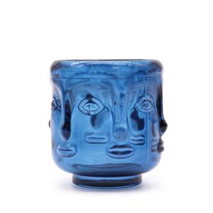 Buddha Faces Candle Jar – Royal Blue | www.artisan-gifts.co.uk 1