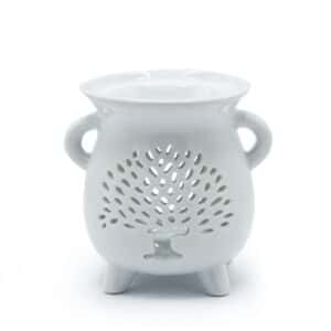 Caildren Oil Burner – Tree of Life – White | www.artisan-gifts.co.uk 1