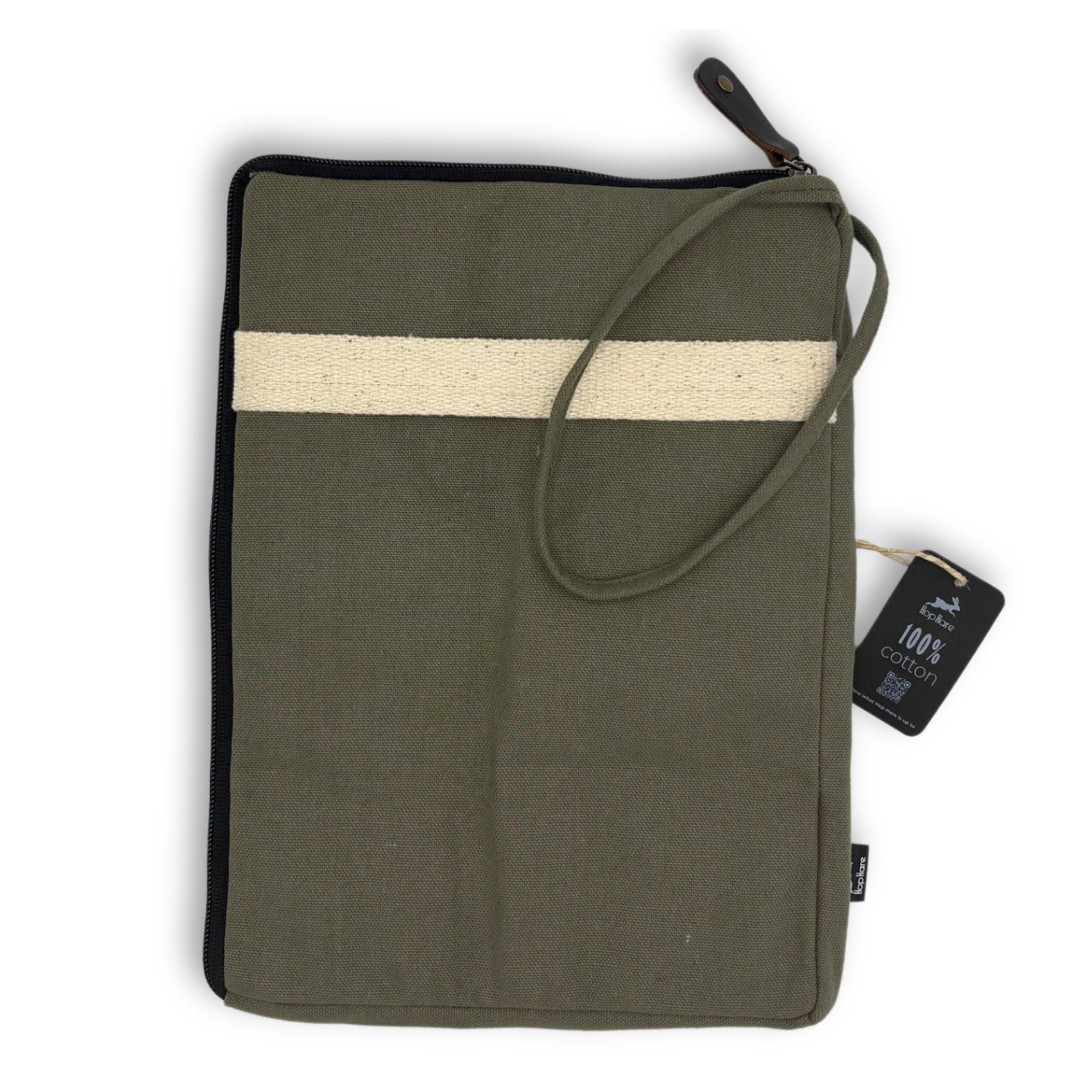 Canvas Large Laptop Pouch – Olive | www.artisan-gifts.co.uk 6 Canvas Large Laptop Pouch – Olive | www.artisan-gifts.co.uk 5