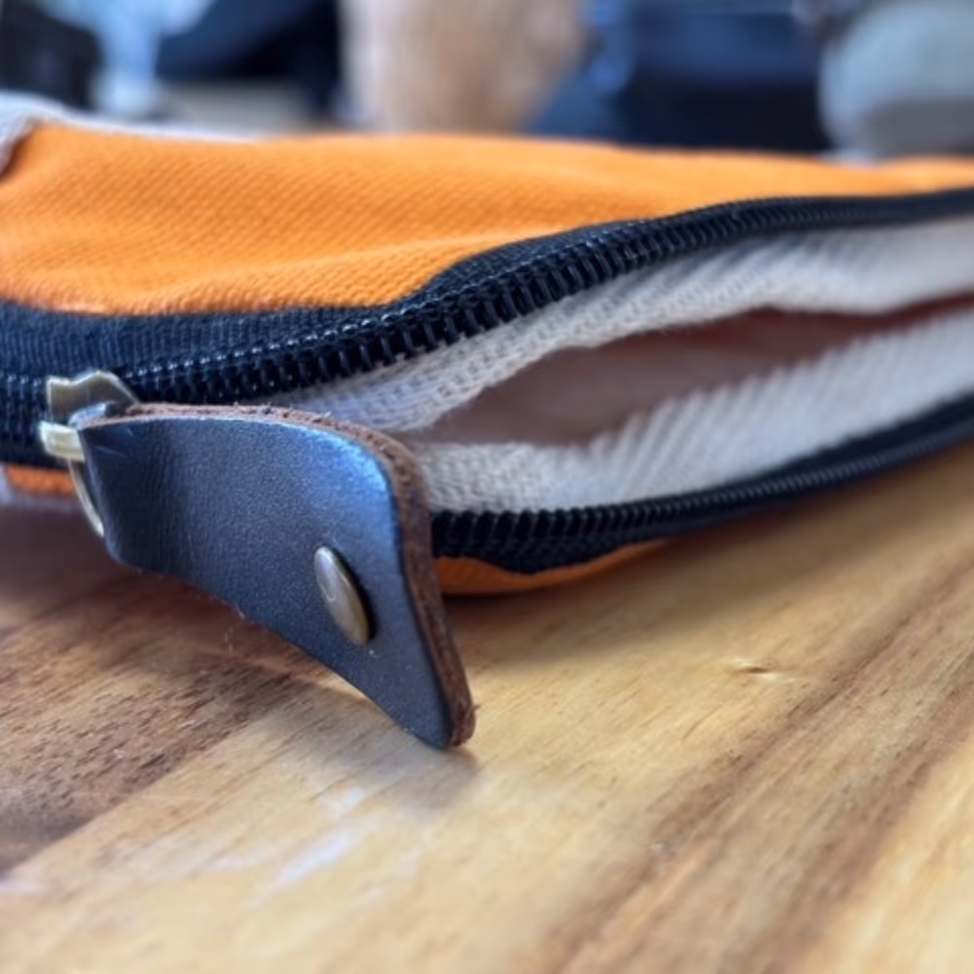 Canvas Travel Laptop Pouch – Orange | www.artisan-gifts.co.uk 5 Canvas Travel Laptop Pouch – Orange | www.artisan-gifts.co.uk 4