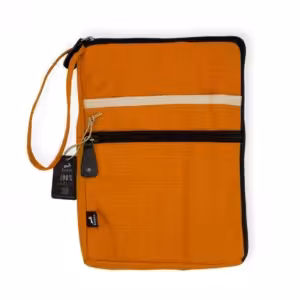 Canvas Travel Laptop Pouch – Orange | www.artisan-gifts.co.uk 1