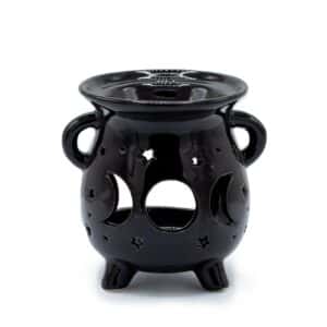 Cauldron Oil Burner – Moon Phase – Black | www.artisan-gifts.co.uk 1