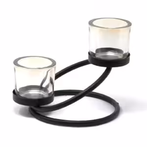 Centrepiece Iron Votive Candle Holder – 2 Cup Double Step | www.artisan-gifts.co.uk 1
