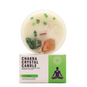 Chakra Crystal Candles – Heart Chakra | www.artisan-gifts.co.uk 1