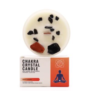 Chakra Crystal Candles – Root Chakra | www.artisan-gifts.co.uk 1