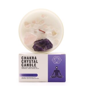 Chakra Crystal Candles – Third Eye Chakra | www.artisan-gifts.co.uk 1