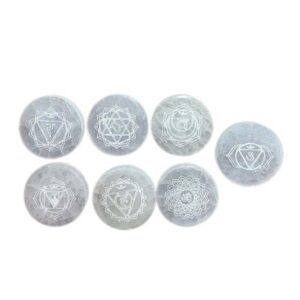 Chakra Set of 7 Charging Plates | www.artisan-gifts.co.uk 1