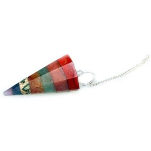 Chakra Style 7 Slice Pendulums | www.artisan-gifts.co.uk 1