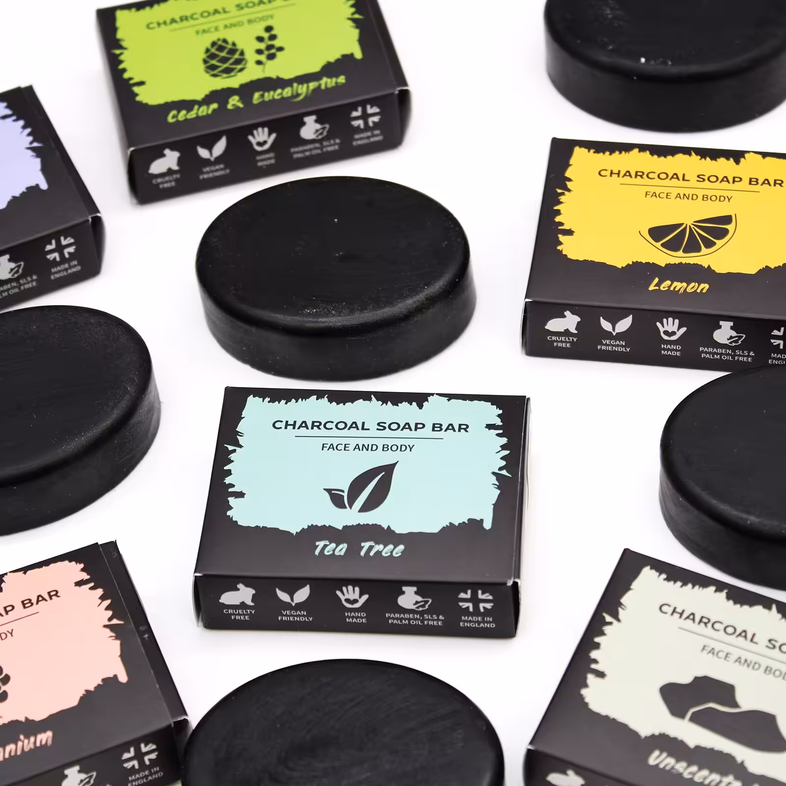 Charcoal Soap 85g – Geranium | www.artisan-gifts.co.uk 4 Charcoal Soap 85g – Geranium | www.artisan-gifts.co.uk 3