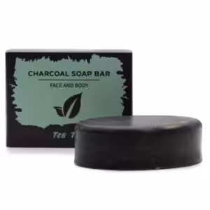 Charcoal Soap 85g – Tea Tree | www.artisan-gifts.co.uk 1