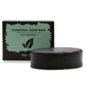 Charcoal Soap 85g – Tea Tree | www.artisan-gifts.co.uk 1