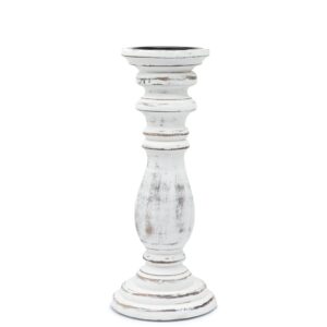 Classic Candle Stand – Whitewash – Medium | www.artisan-gifts.co.uk 1