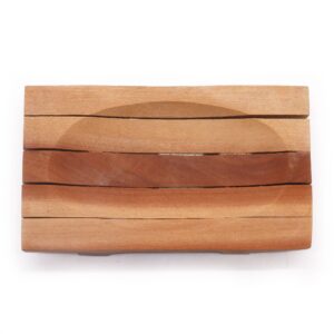 Classic Mahogany Soap Dish – Grid Drainer | www.artisan-gifts.co.uk 1