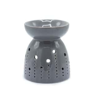 Classic Oil Burner – Bubbles Cutout – Grey | www.artisan-gifts.co.uk 1