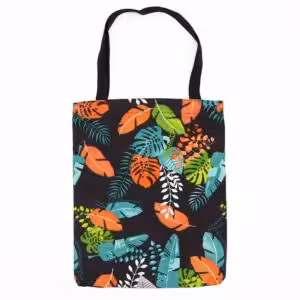 Classic Tote Zipper Bag (Dark Tropical Motiff) 40x34cm | www.artisan-gifts.co.uk 1
