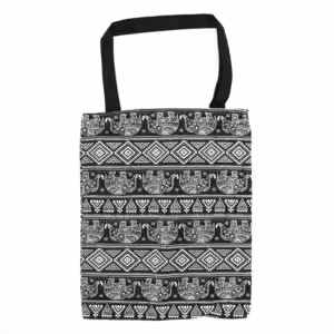 Classic Tote Zipper Bag (Elephants Motiff) 40x34cm | www.artisan-gifts.co.uk