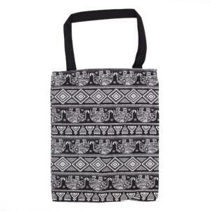Classic Tote Zipper Bag (Elephants Motiff) 40x34cm | www.artisan-gifts.co.uk