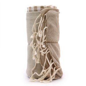 Cotton Pario Towel – 100×180 cm – Warm Sand | www.artisan-gifts.co.uk 1