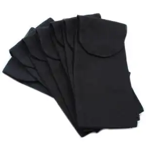 Cotton Pouch for Gemstone Face Rollers 10oz – Black 9x19xm | www.artisan-gifts.co.uk 1