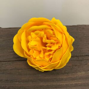 Craft Soap Flower – Ext Large Peony – Yellow | www.artisan-gifts.co.uk 1