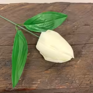 Craft Soap Flower – Med Tulip – Ivory | www.artisan-gifts.co.uk 1