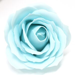 Craft Soap Flowers – Lrg Rose – Baby Blue | www.artisan-gifts.co.uk 1
