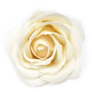 Craft Soap Flowers – Lrg Rose – Ivory | www.artisan-gifts.co.uk 1