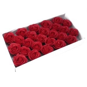 Craft Soap Flowers – Lrg Rose – Red | www.artisan-gifts.co.uk 1