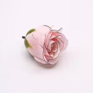Craft Soap Flowers – Med Rose – Pink With Black Rim | www.artisan-gifts.co.uk 1