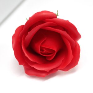 Craft Soap Flowers – Med Rose – Red | www.artisan-gifts.co.uk 1