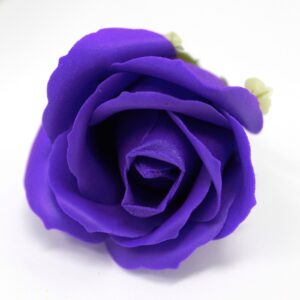 Craft Soap Flowers – Med Rose – Violet | www.artisan-gifts.co.uk 1