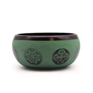 Earth Powder Singing Bowl – Mandala Buddha – 16cm | www.artisan-gifts.co.uk 1