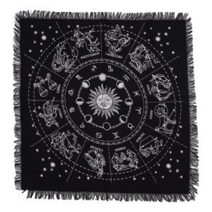 Esoteric Fringed Altar Cloth – Horoscope | www.artisan-gifts.co.uk 1