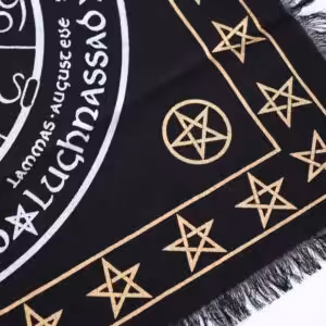 Esoteric Fringed Altar Cloth –  Life Death Rebirth | www.artisan-gifts.co.uk 1