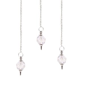Facted Gemstone Pendulum – Rock Quartz | www.artisan-gifts.co.uk