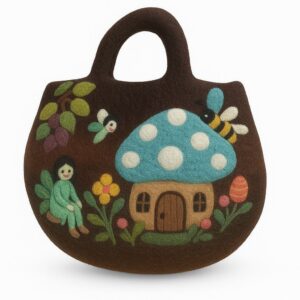 Fairy Garden Felted Bag | www.artisan-gifts.co.uk 1